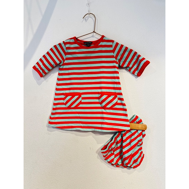 marimekko(マリメッコ)のマリメッコ　キッズワンピース　ブルマ付き キッズ/ベビー/マタニティのベビー服(~85cm)(ワンピース)の商品写真