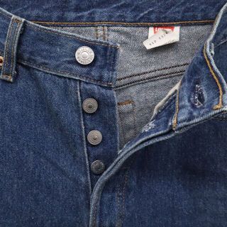 リーバイス 90s 17501 0115 USA製 ボタンフライ ストレート デニムパンツ 7 Levi's ジーパン レディース   【221123】