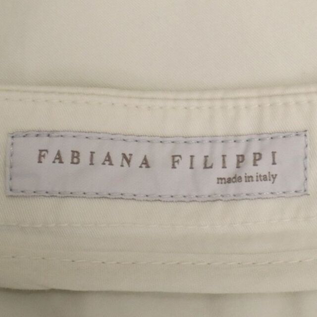 ファビアナ フィリッピ イタリア製 ひざ丈 タイトスカート 42 ホワイト FABIANA FILIPPI レディース 【中古】 【230418】  メール便可