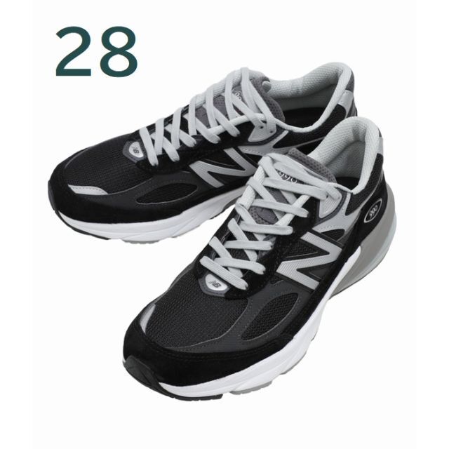 28cm New Balance M990V6 ブラック-