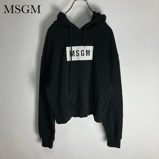 MSGM - 2021 MSGM エムエスジーエム パーカー レディース 黒 ...