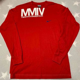 ナイキ(NIKE)の【良品】 NIKE メンズM 長袖カットソー ロンT オリンピック　ロゴ刺繍(Tシャツ/カットソー(七分/長袖))