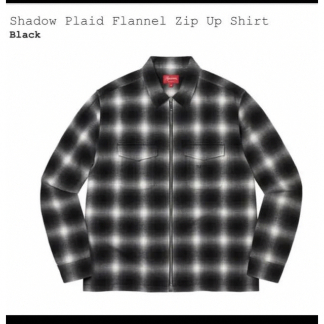 SupremeShadow Plaid Flannel Zip Up Shirt