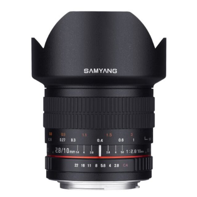 Samyang 10mm F2.8 ED AS NCS CS ウルトラ広角レンズ Canon EF-Sタイプ Canon デジタル一眼レフカメラ用 (SY10M-C)