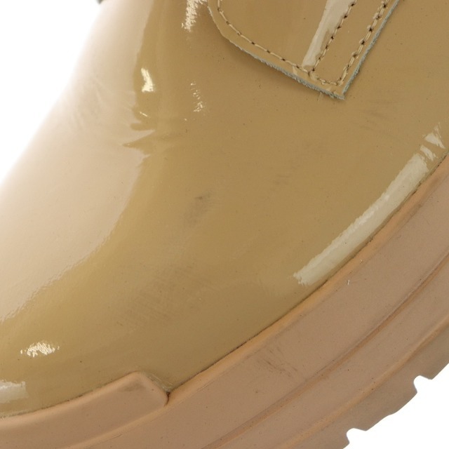 DOUBLE STANDARD CLOTHING(ダブルスタンダードクロージング)のダブルスタンダードクロージング リブレースアップブーツ 厚底 エナメル 23.5 レディースの靴/シューズ(ブーツ)の商品写真