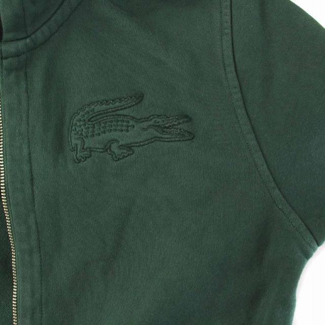 LACOSTE(ラコステ)のLACOSTE 裏起毛スエットパーカー スウェット ジップアップ 長袖 3 緑 メンズのトップス(パーカー)の商品写真