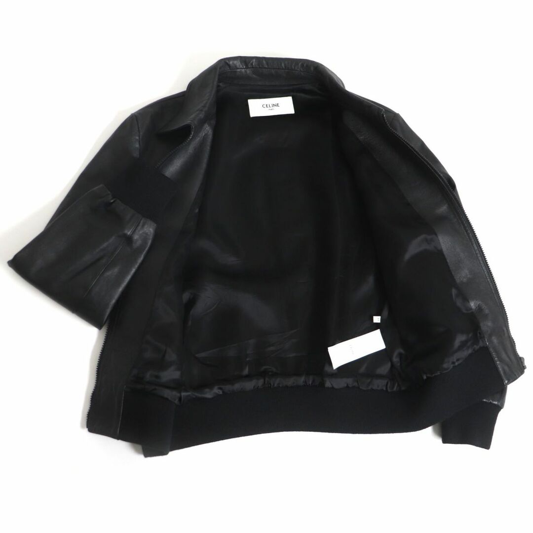極美品 19AW CELINE/セリーヌ 2E437291D ラムスキン ジップ