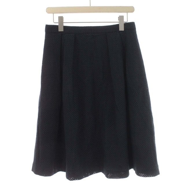 Aylesbury(アリスバーリー)のアリスバーリー Aylesbury スカート フレア プリーツ ひざ丈 11 紺 レディースのスカート(ひざ丈スカート)の商品写真