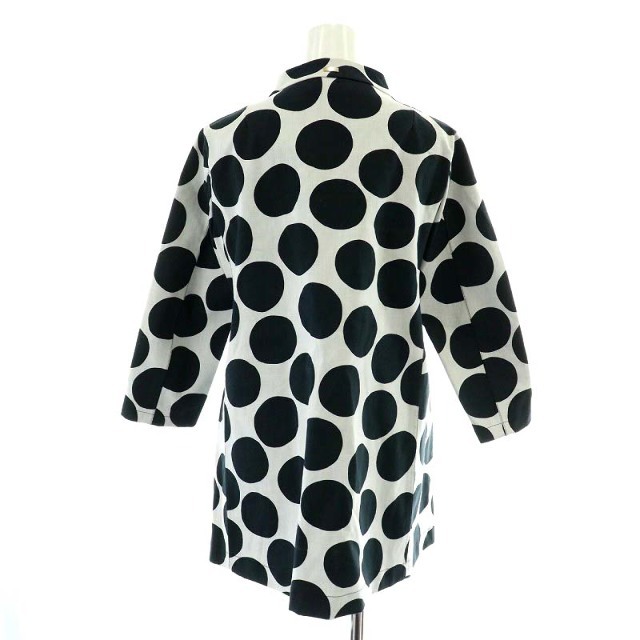 ヘルノ POLKA DOTS SPRING COAT コート 40 M 緑 白