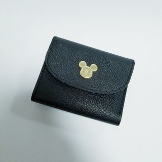 ディズニー(Disney)のゆみ様専用◆DISNEY ミッキー 3つ折り 財布 黒×gold(財布)