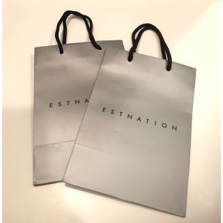 エストネーション(ESTNATION)のESTNATION エストネーション 紙袋 2枚 ショッパー(ショップ袋)