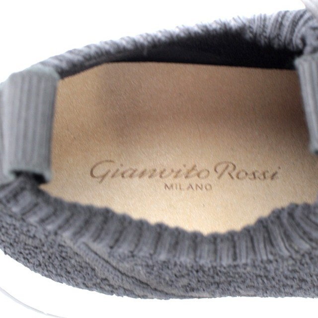 Gianvito Rossi(ジャンヴィットロッシ)のジャンヴィトロッシ スニーカー パイル生地 37 24cm 黒 レディースの靴/シューズ(スニーカー)の商品写真