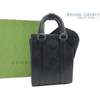 グッチ(Gucci)の新品同様グッチGGエンボスミニ トートバッグ2WAY 斜め掛け ショルダ(その他)