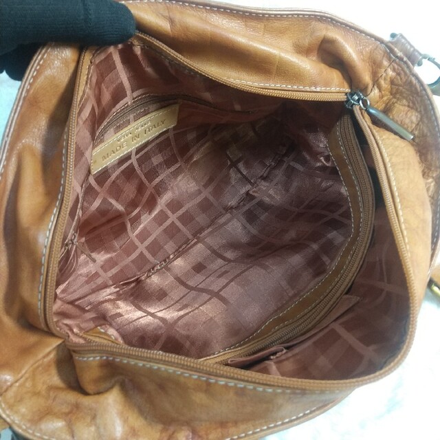 ✨美品✨❤️VERA PELLE❤️ベラペレ 2Way レザー ショルダーバッグ レディースのバッグ(ショルダーバッグ)の商品写真