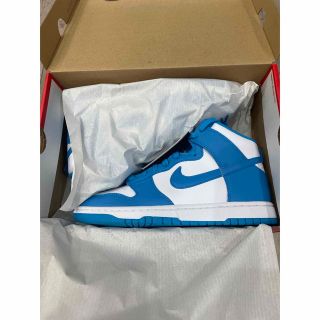 ナイキ(NIKE)のNIKE DUNK HI RETRO チャンピオンシップブルー27cm(スニーカー)