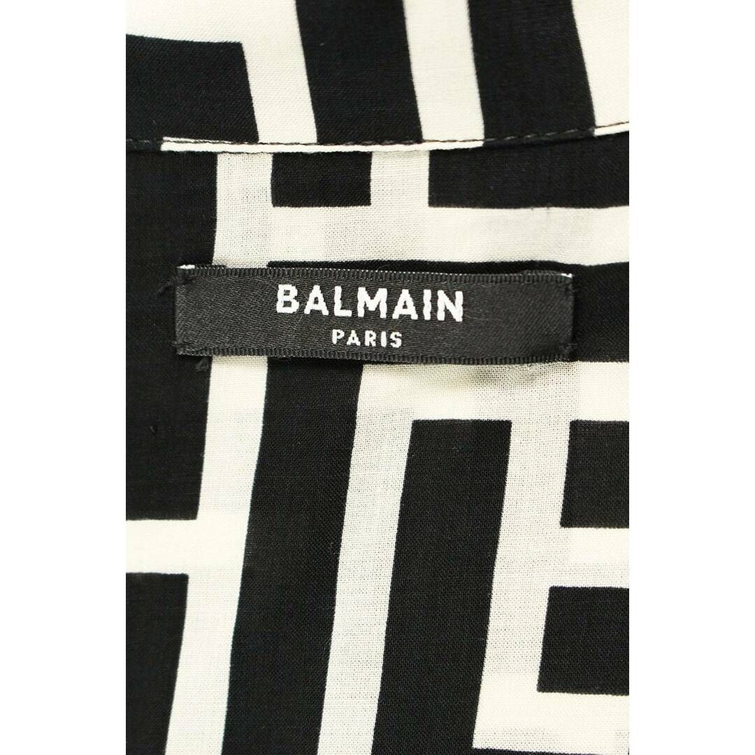 BALMAIN(バルマン)のバルマン  23SS  AH1HNO11VD01 モノグラムレーヨン半袖シャツ  メンズ 39 メンズのトップス(シャツ)の商品写真