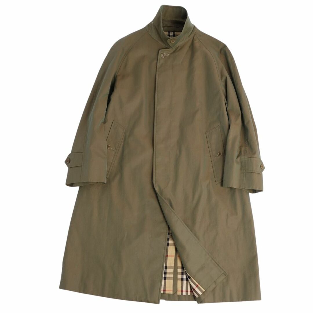 極美品 Vintage バーバリー Burberrys コート ステンカラーコート バルマカーンコート コットン100% アウター メンズ 90-165(S相当) オリーブカーキ(玉虫色) 極美品 Vintage バーバリー Burberrys コート ステンカラーコート バルマカーンコート コットン100% アウター メンズ 90-165(S相当) オリーブカーキ(玉虫色)