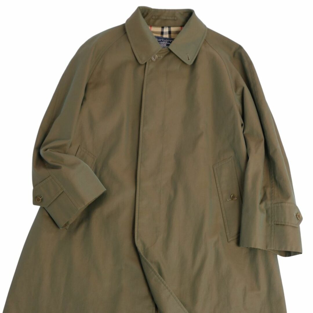 極美品 Vintage バーバリー Burberrys コート ステンカラーコート バルマカーンコート コットン100% アウター メンズ 90-165(S相当) オリーブカーキ(玉虫色) 極美品 Vintage バーバリー Burberrys コート ステンカラーコート バルマカーンコート コットン100% アウター メンズ 90-165(S相当) オリーブカーキ(玉虫色)
