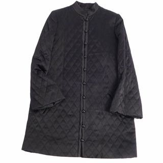 サンローラン(Saint Laurent)のVintage イヴサンローラン Yves Saint Laurent コート キルティング ノーカラー アウター レディース フランス製 36(S相当) ブラック(その他)