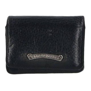 クロムハーツ(Chrome Hearts)のクロムハーツ  CRD CSE3PKTWDV1 アーチロゴプレート3ポケットレザーカードケース メンズ(名刺入れ/定期入れ)