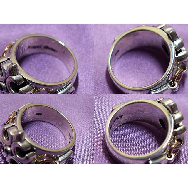 ROYALORDER(ロイヤルオーダー)のRoyal Order Louis Cross Ring w18K 22号 メンズのアクセサリー(リング(指輪))の商品写真