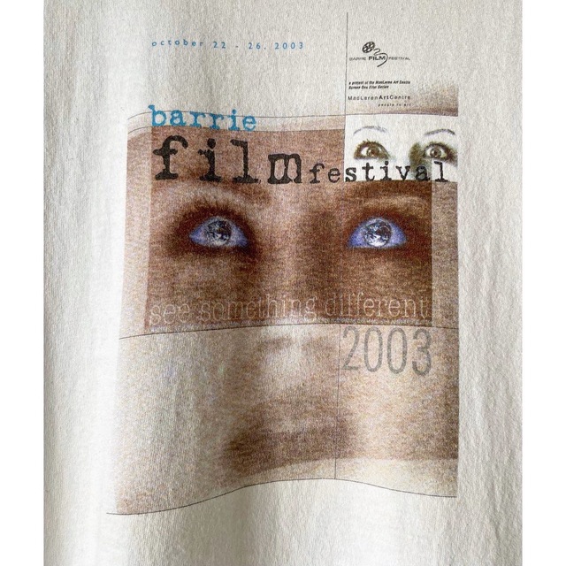 Y2K 2003年製 barrie film festival プリントTシャツ メンズのトップス(Tシャツ/カットソー(七分/長袖))の商品写真