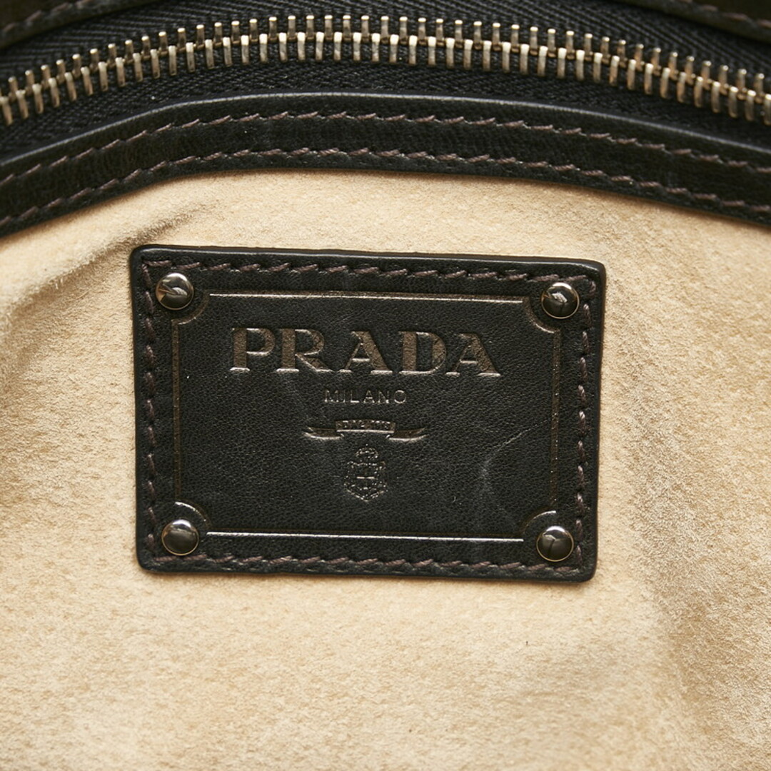 PRADA(プラダ)のプラダ カモフラージュ カモフラ 迷彩 スタッズ ハンドバッグ ショルダーバッグ 2WAY レザー Nyron レディース PRADA 【1-0095775】 レディースのバッグ(ハンドバッグ)の商品写真