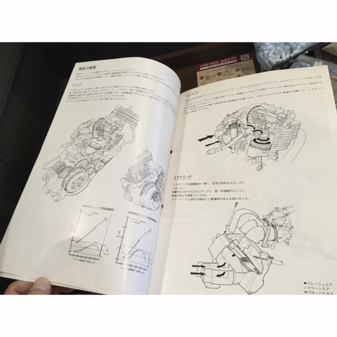 ヤマハ(ヤマハ)の【レア】33年前のヤマハ SRX400/600 販売店専用商品ガイド 自動車/バイクのバイク(カタログ/マニュアル)の商品写真