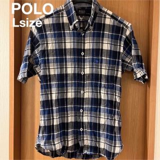 ポロクラブ(Polo Club)のPOLOポロ　着用頻度数日　メンズ半袖ボタンダウンシャツ　綿 100% Lサイズ(シャツ)