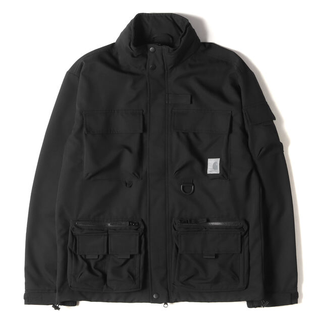 ブルゾンCarhartt WIP カーハート ワークインプログレス フィッシング ストレッチ エルムウッド ジャケット ELMWOOD JACKET ブラック 黒 S アウター ブルゾン 【メンズ】【美品】