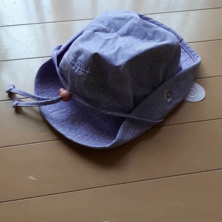 マザウェイズ(motherways)の新品未使用タグ付きマザウェイズmotherways薄紫キッズ帽子54サイズ(帽子)