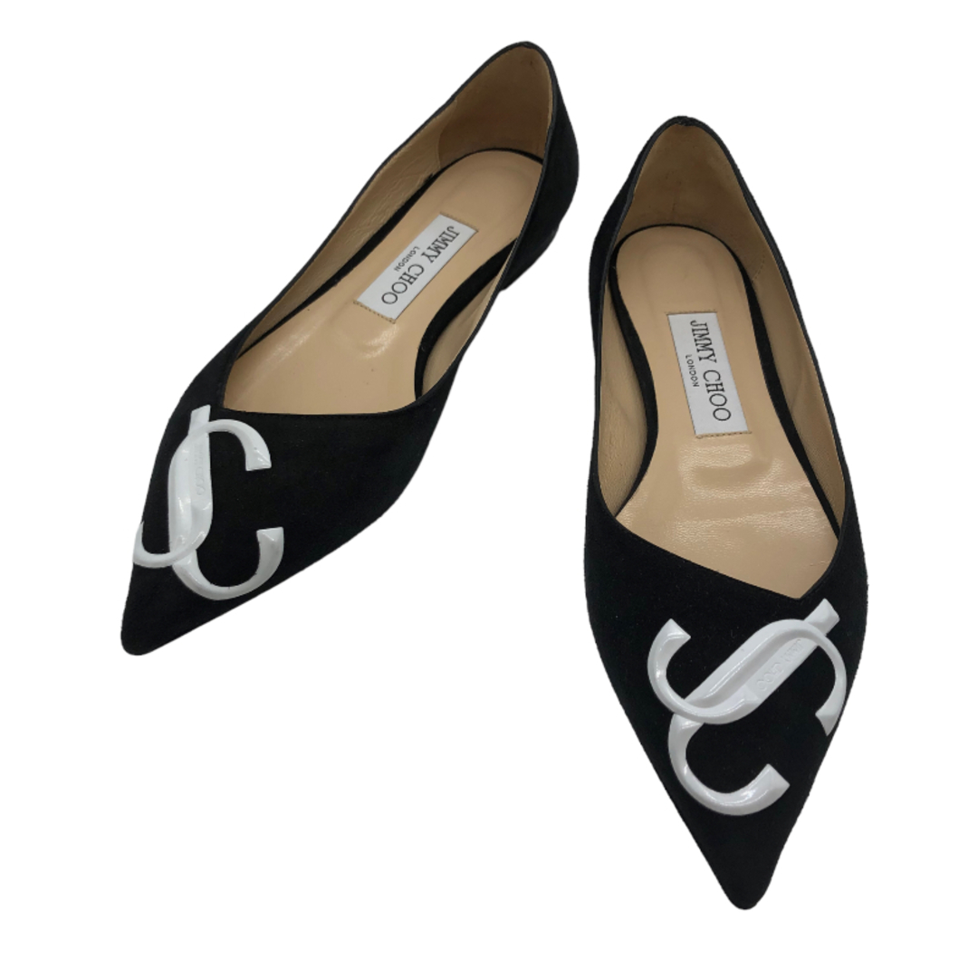 ジミーチュウ JIMMY CHOO フラットパンプス LOVE　FLAT/JC スウェード レディース パンプス