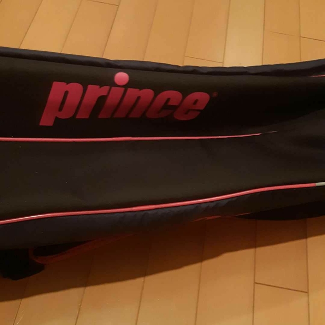 Prince(プリンス)のPrince紺ネイビー×マゼンタピンクラケットバッグ リュックショルダー スポーツ/アウトドアのテニス(バッグ)の商品写真