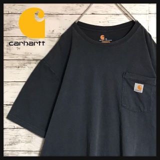 カーハート(carhartt)の【ゆるだぼ】カーハート　タグロゴ付きTシャツ　ビッグシルエット　F435(Tシャツ/カットソー(半袖/袖なし))