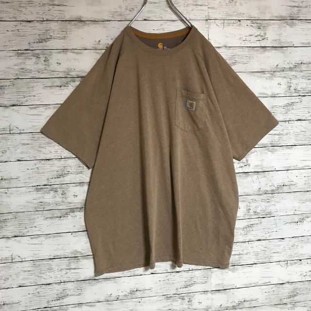 carhartt(カーハート)の【ビッグシルエット】カーハート　タグロゴ付きTシャツ　美品　F432 メンズのトップス(Tシャツ/カットソー(半袖/袖なし))の商品写真