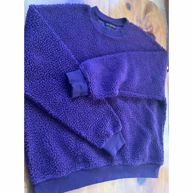 男トップース　ふわふわ　フリース　紫色　サイズL メンズのトップス(スウェット)の商品写真
