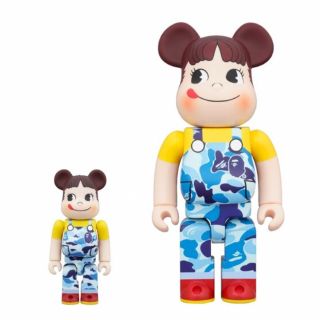 メディコムトイ(MEDICOM TOY)のBE＠RBRICK BAPE® × ペコちゃん 100% & 400%（ブルー）(その他)