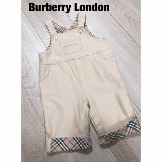 バーバリー(BURBERRY)の美品★Burberry London  オーバーオール　ロンパース　80cm(ロンパース)