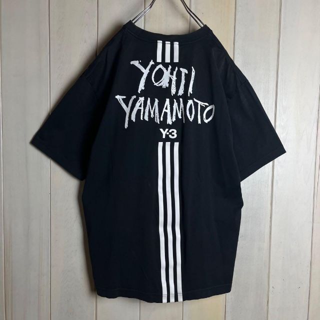Y-3 - 【人気Lサイズ】ワイスリー☆バックプリント入りTシャツ スリー 