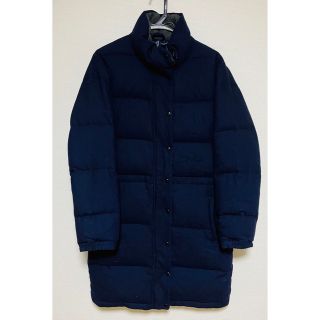 ギャップ(GAP)のGAP ロングダウン フリース ネイビー 紺(ダウンコート)