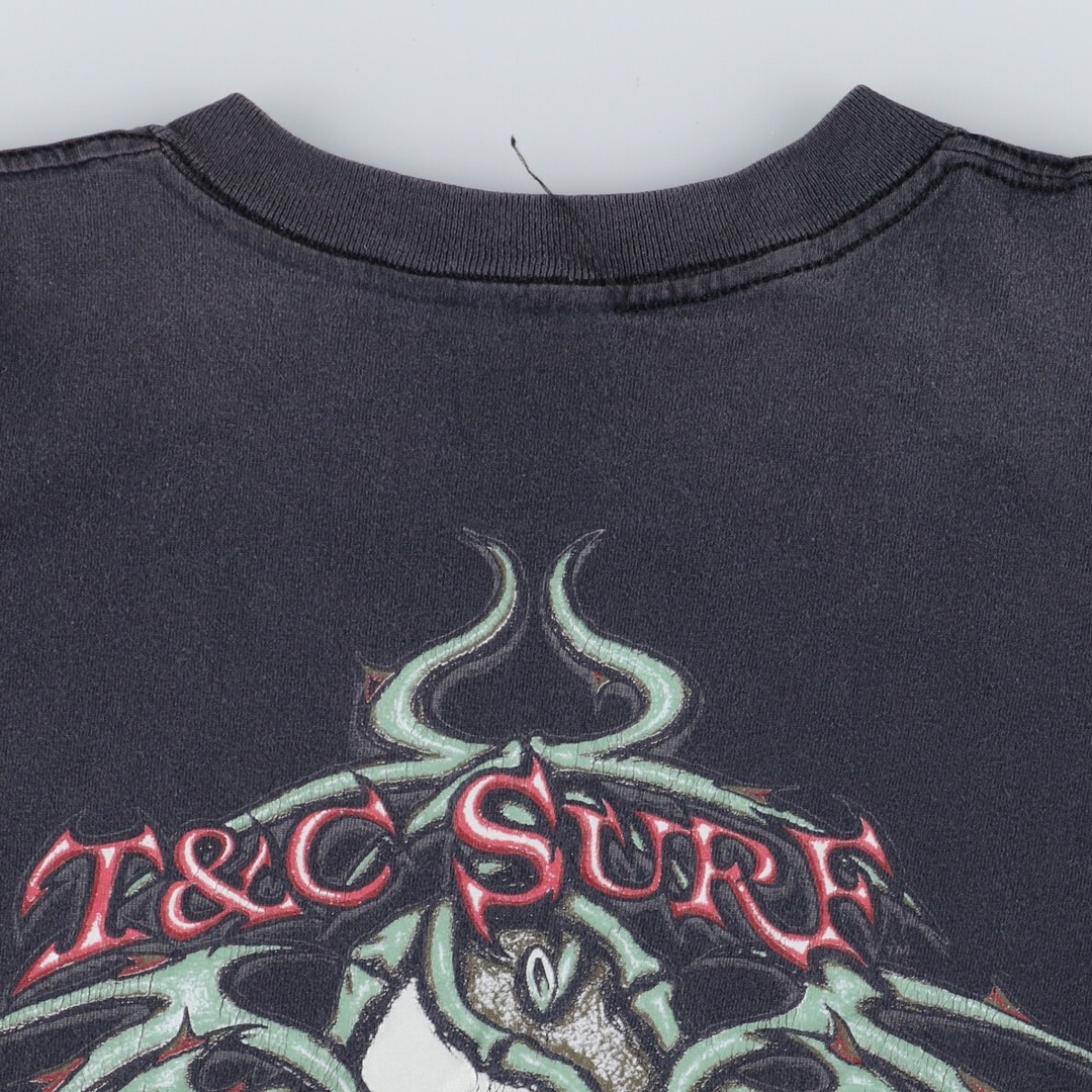 ~90年代 T&C Surf HAWAII 両面プリント スポーツプリントTシャツ メンズL ヴィンテージ /eaa329420