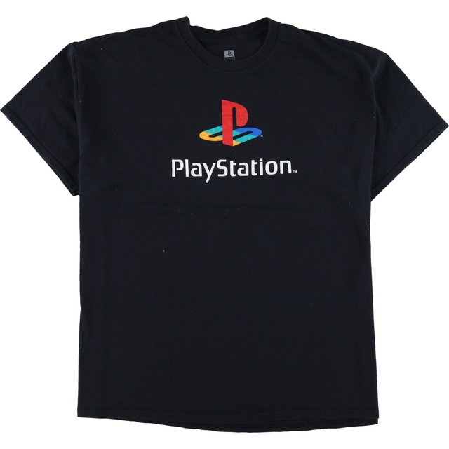 プレイステーション PlayStation 初代ロゴ アドバタイジングTシャツ メンズL /eaa329479