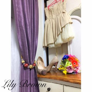 リリーブラウン(Lily Brown)のLliy Brown アシンメトリードレス(ミニドレス)