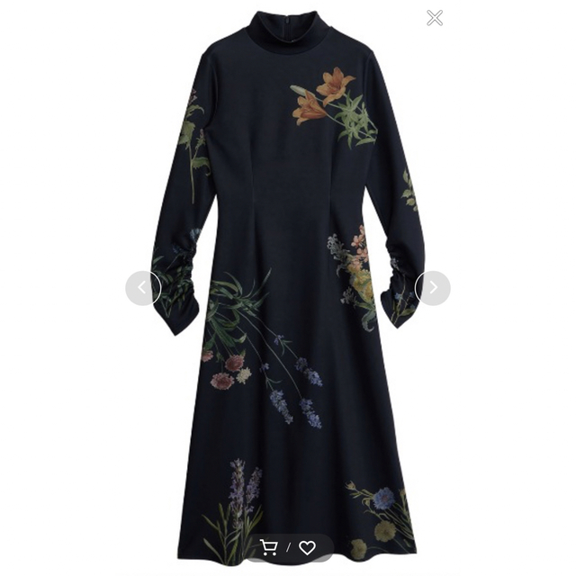 Ameri VINTAGE(アメリヴィンテージ)のAmeri UND ANNABELLE LONG DRESS ネイビー レディースのワンピース(ロングワンピース/マキシワンピース)の商品写真