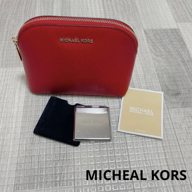 033 MICHEAL KORS / ポーチ&ミラー 2点セット