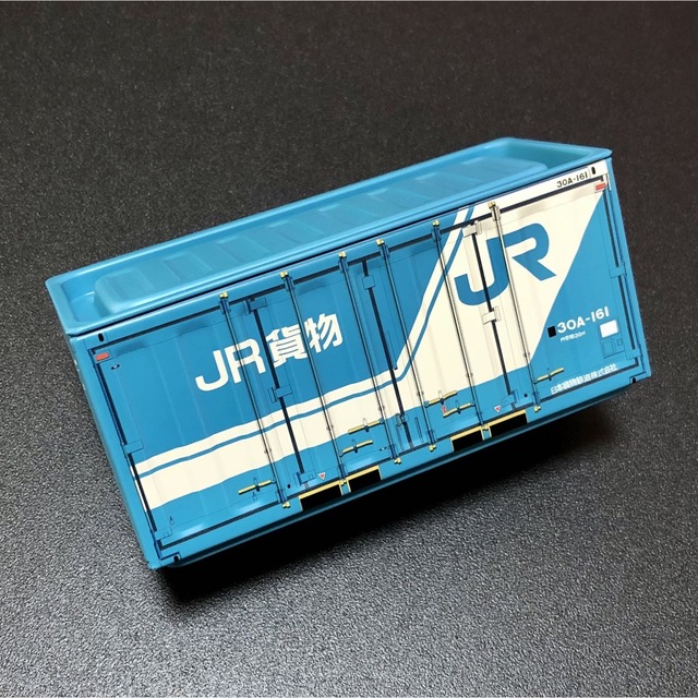 【JR貨物承認済】JR貨物 コンテナ型 小物入れ（青／30A-161） エンタメ/ホビーのおもちゃ/ぬいぐるみ(鉄道模型)の商品写真