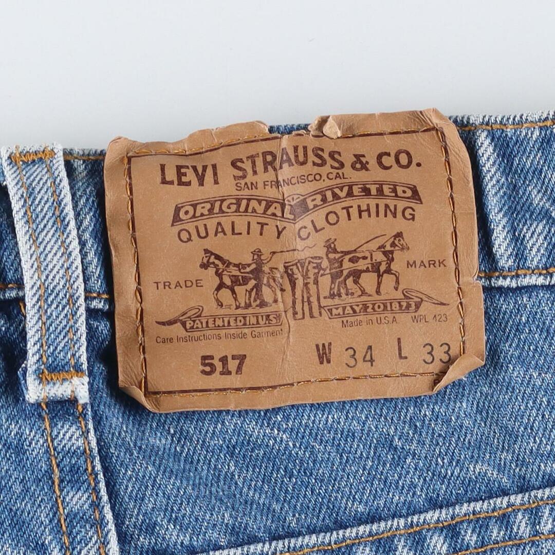 90年代 リーバイス Levi's 20517-0217 ブーツカットジーンズ デニムパンツ USA製 メンズw34 ヴィンテージ /eaa328508