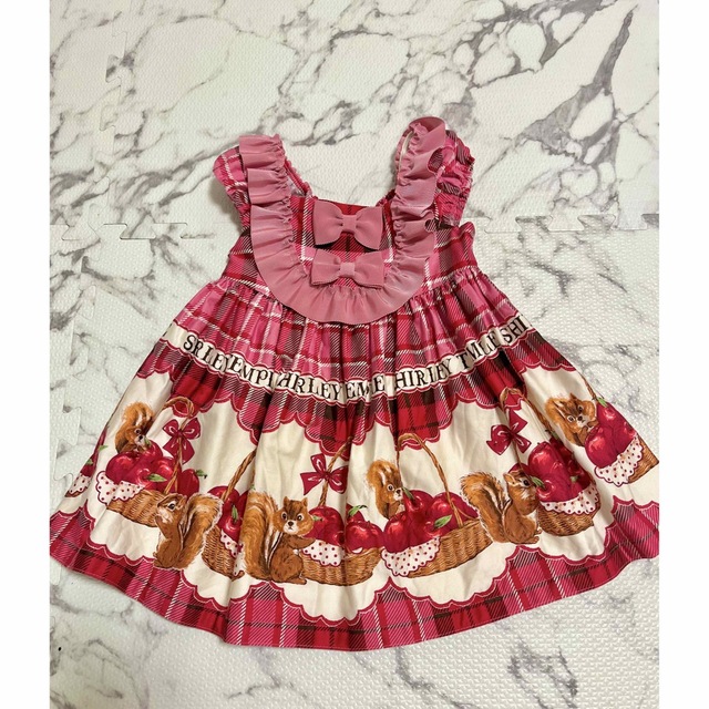 Shirley Temple(シャーリーテンプル)のシャーリーテンプル🎀リス&リンゴバスケットワンピース🎀 キッズ/ベビー/マタニティのキッズ服女の子用(90cm~)(その他)の商品写真