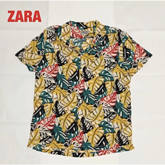 ZARA(ザラ)の【人気】ZARA　ザラ　レーヨンシャツ　総柄シャツ　ボタニカル柄　オーバーサイズ メンズのトップス(シャツ)の商品写真