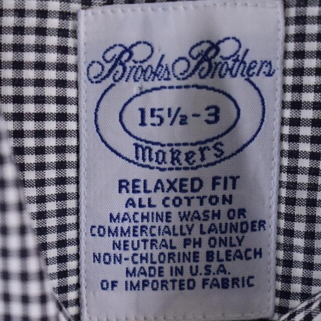 Brooks Brothers(ブルックスブラザース)の古着 ブルックスブラザーズ Brooks Brothers MAKERS RELAXED FIT ギンガムチェック 長袖 ボタンダウンチェックシャツ USA製 メンズXL ヴィンテージ /eaa328993 メンズのトップス(シャツ)の商品写真